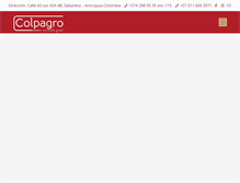 Tablet Screenshot of colpagro.com